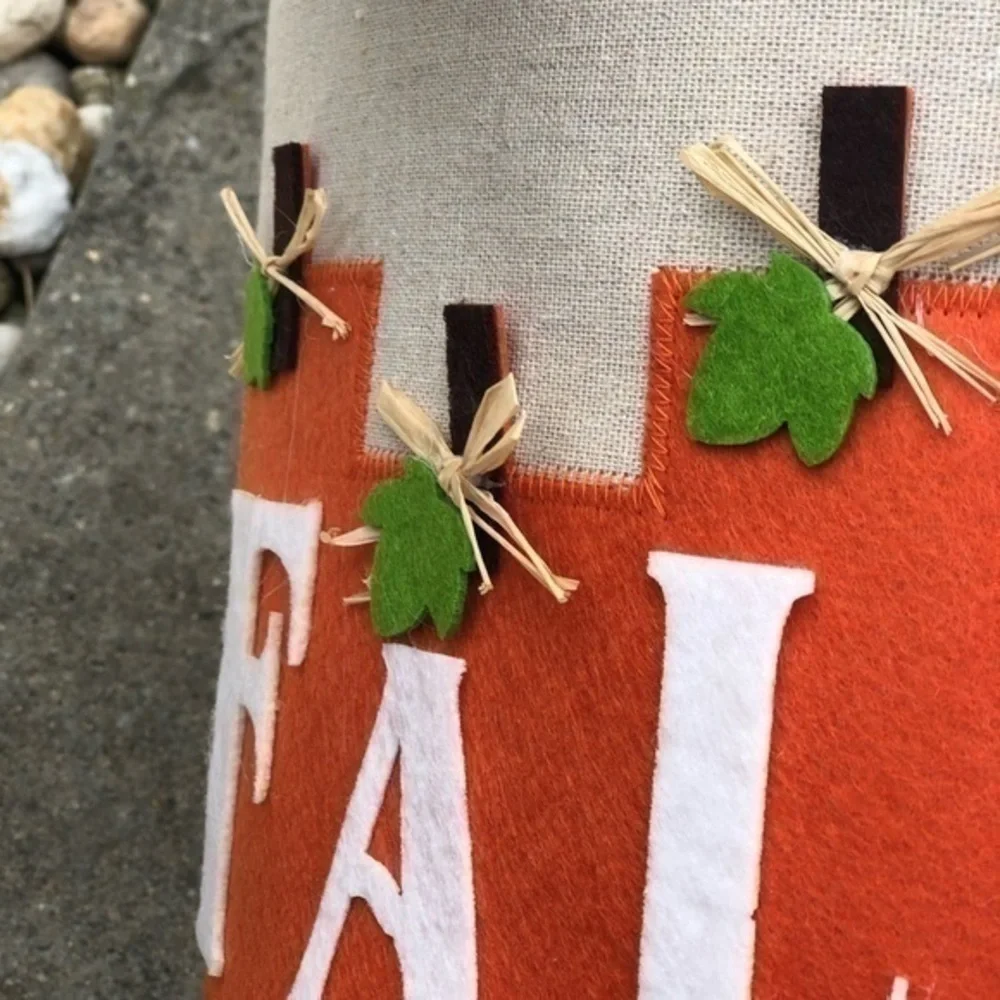 Canvas storage bin autumn/Fall design